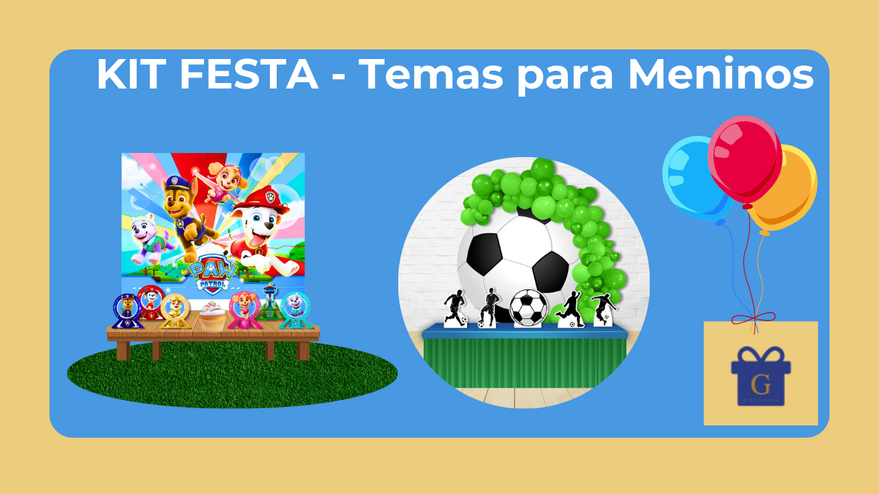 kit para festa infantil para meninos