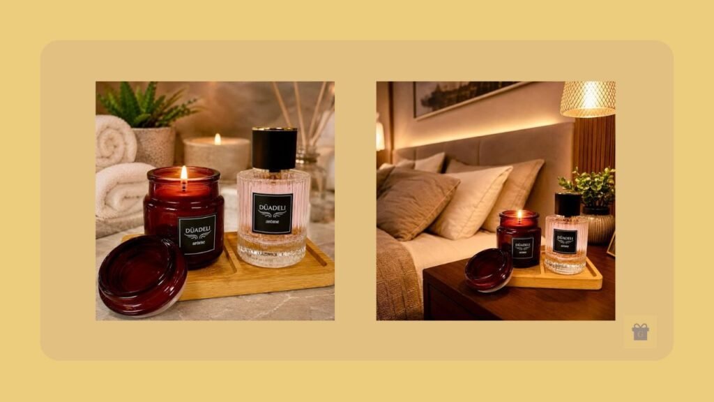 Kit vela aromática DUADELI La Passion Rouge, presente para mulheres até 100 reais.